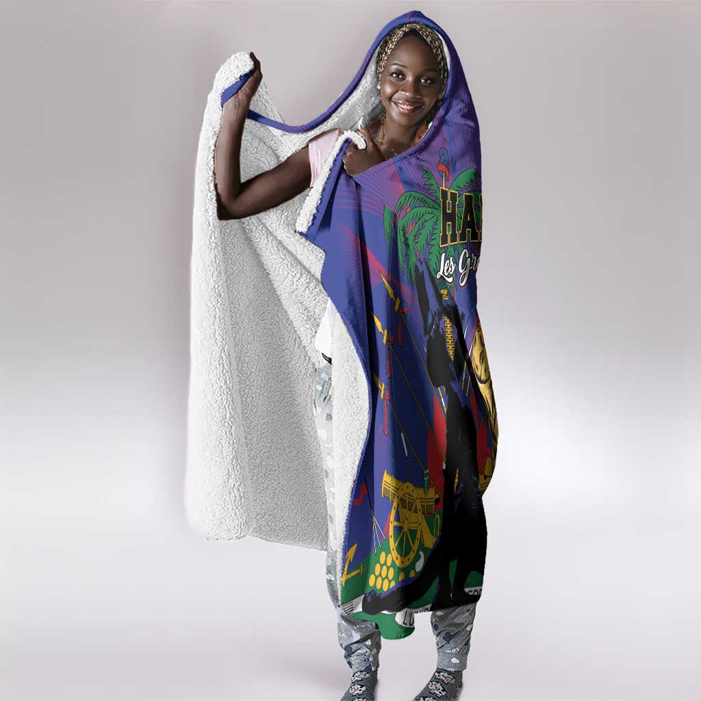 Haiti World Football 2026 Hooded Blanket Go Les Grenadiers - African Pride