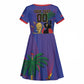 Custom Haiti World Football 2026 Kid Short Sleeve Dress Go Les Grenadiers LT01