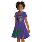 Custom Haiti World Football 2026 Kid Short Sleeve Dress Go Les Grenadiers LT01