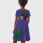 Custom Haiti World Football 2026 Kid Short Sleeve Dress Go Les Grenadiers LT01