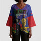 Custom Haiti World Football 2026 Kimono Sleeve Blouse Go Les Grenadiers