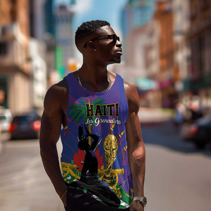 Custom Haiti World Football 2026 Men Tank Top Go Les Grenadiers - African Pride