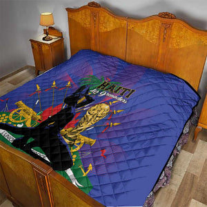 Haiti World Football 2026 Quilt Go Les Grenadiers - African Pride