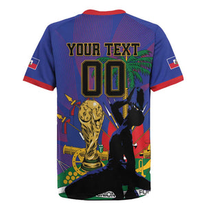 Custom Haiti World Football 2026 Rugby Jersey Go Les Grenadiers LT01