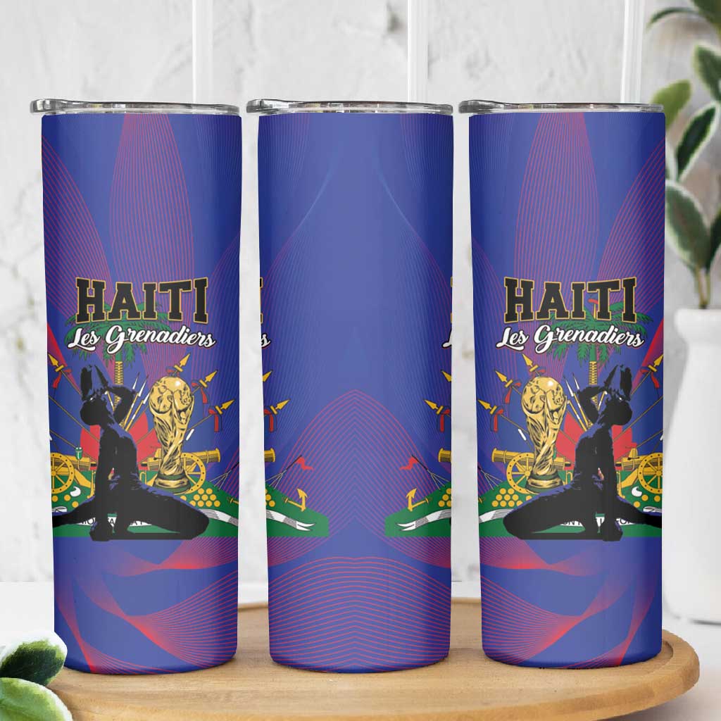 Haiti World Football 2026 Skinny Tumbler Go Les Grenadiers - African Pride