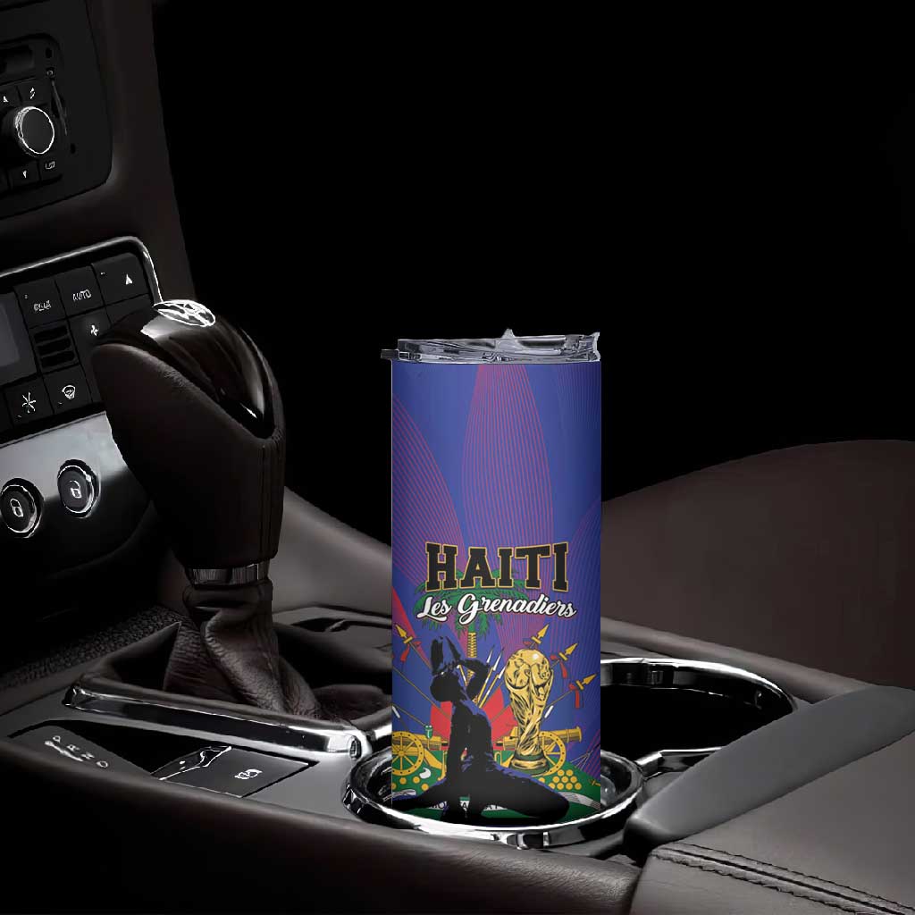 Haiti World Football 2026 Skinny Tumbler Go Les Grenadiers - African Pride
