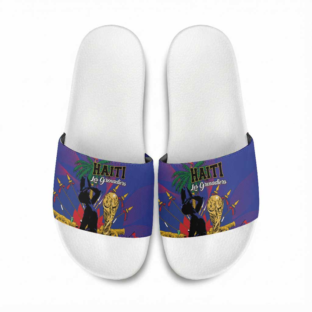 Haiti World Football 2026 Slide Sandals Go Les Grenadiers