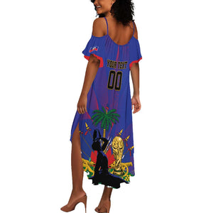 Custom Haiti World Football 2026 Summer Maxi Dress Go Les Grenadiers LT01