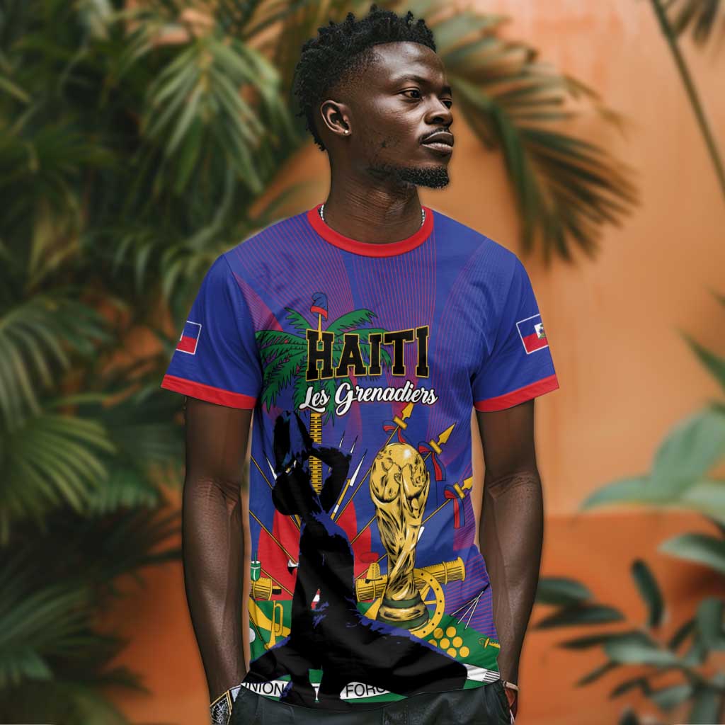 Custom Haiti World Football 2026 T shirt Go Les Grenadiers LT01