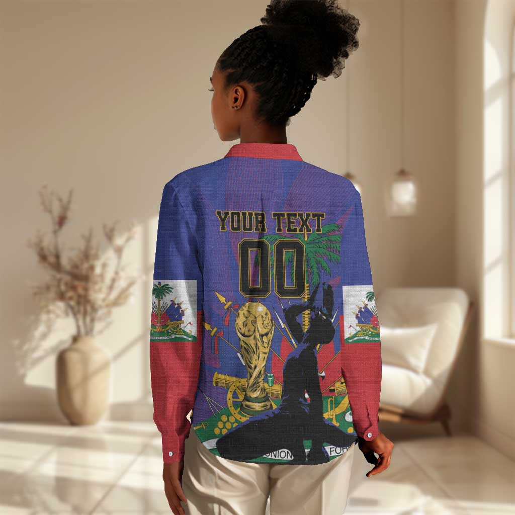 Custom Haiti World Football 2026 Women Casual Shirt Go Les Grenadiers - African Pride