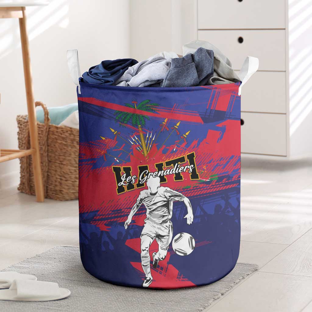 Ekip Foutbol Ayiti 2026 Laundry Basket Haiti Grenadye Alaso - African Pride