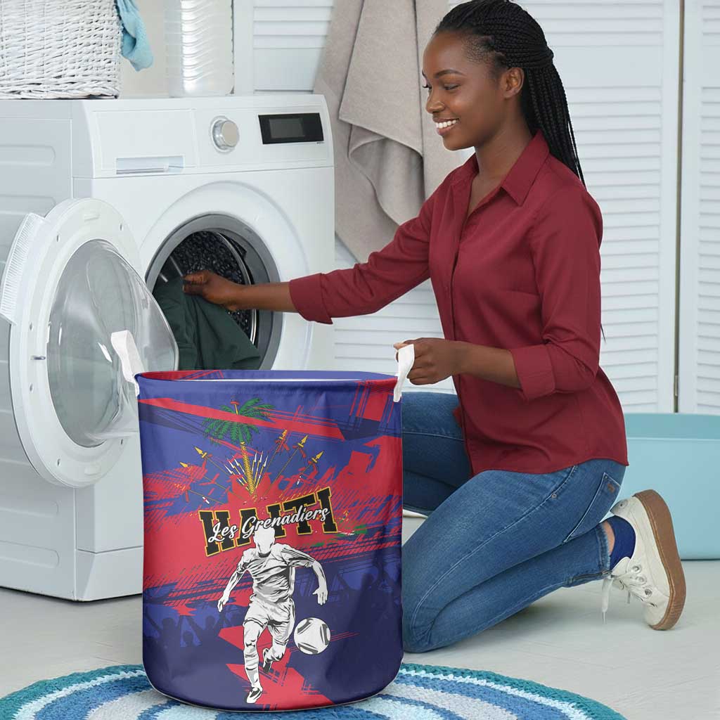 Ekip Foutbol Ayiti 2026 Laundry Basket Haiti Grenadye Alaso - African Pride