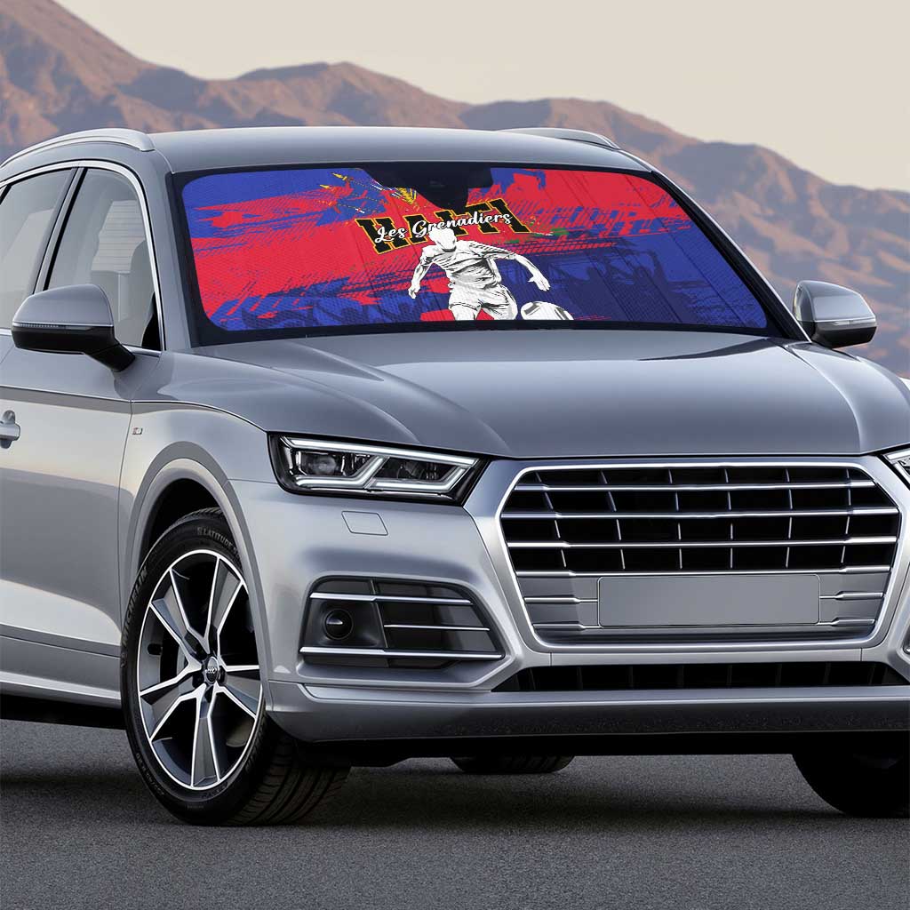 Ekip Foutbol Ayiti 2026 Auto Sun Shade Haiti Grenadye Alaso