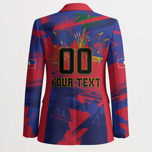 Custom Ekip Foutbol Ayiti 2026 Blazer Haiti Grenadye Alaso