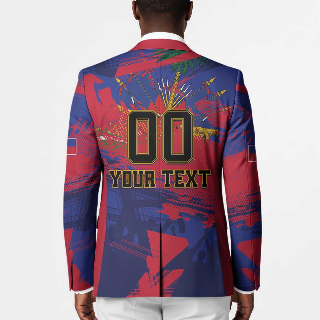 Custom Ekip Foutbol Ayiti 2026 Blazer Haiti Grenadye Alaso