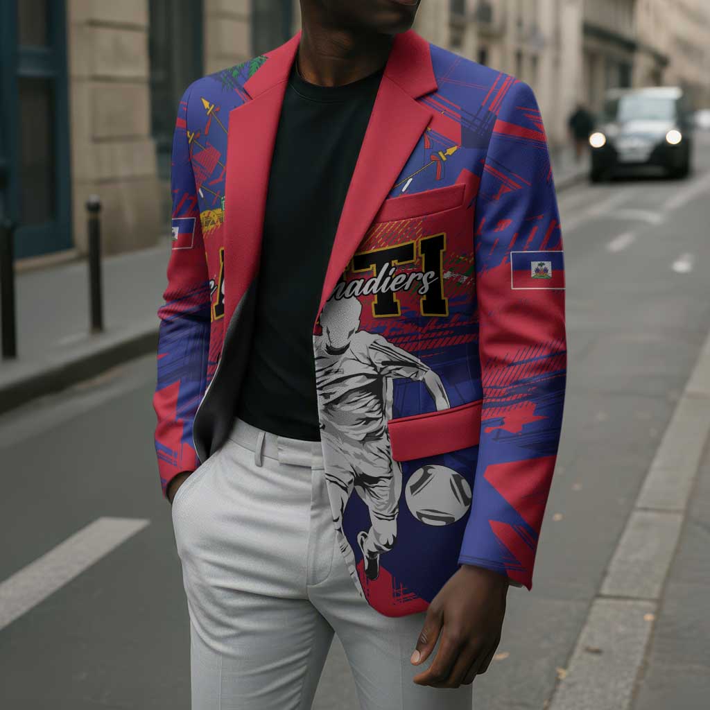 Custom Ekip Foutbol Ayiti 2026 Blazer Haiti Grenadye Alaso