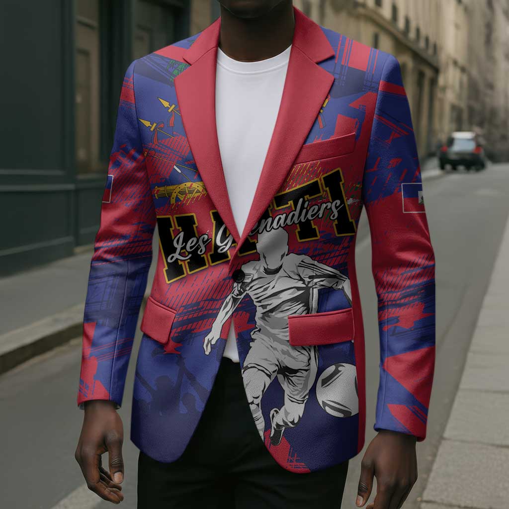 Custom Ekip Foutbol Ayiti 2026 Blazer Haiti Grenadye Alaso