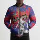 Custom Ekip Foutbol Ayiti 2026 Bomber Puffer Jacket Haiti Grenadye Alaso