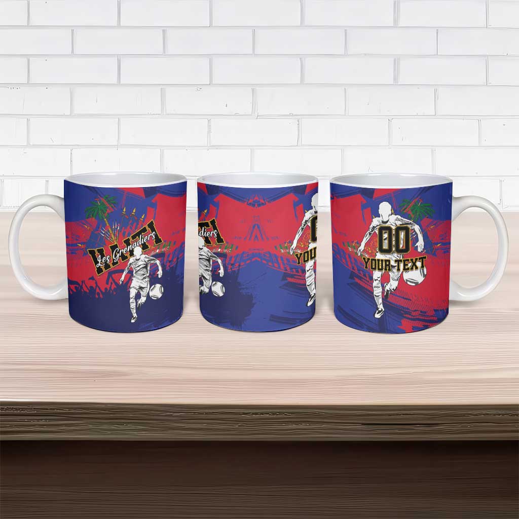 Custom Ekip Foutbol Ayiti 2026 Ceramic Mug Haiti Grenadye Alaso