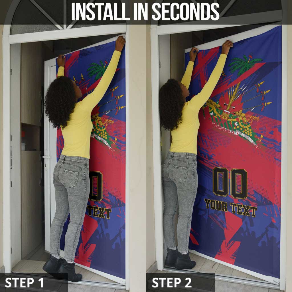 Custom Ekip Foutbol Ayiti 2026 Door Cover Haiti Grenadye Alaso