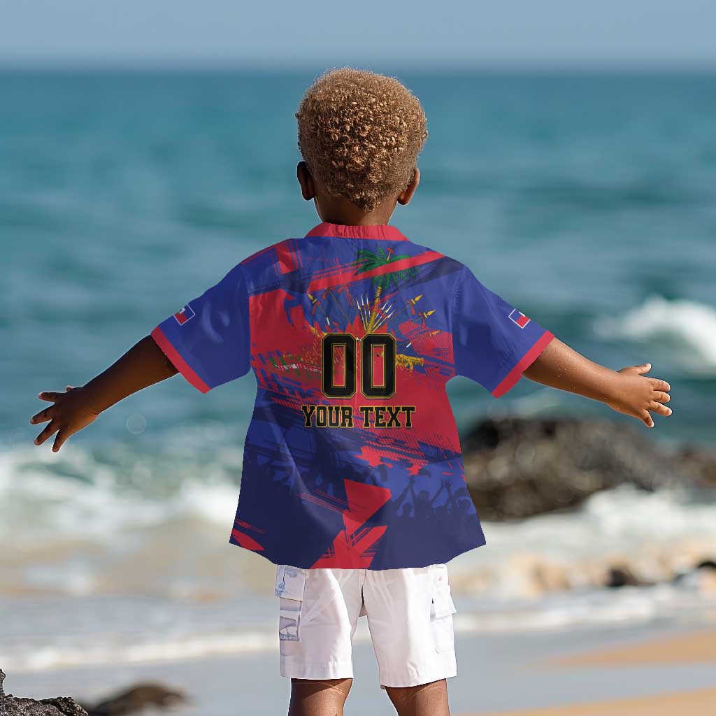 Custom Ekip Foutbol Ayiti 2026 Kid Hawaiian Shirt Haiti Grenadye Alaso LT01
