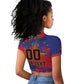 Custom Ekip Foutbol Ayiti 2026 Raglan Cropped T shirt Haiti Grenadye Alaso LT01