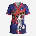 Custom Ekip Foutbol Ayiti 2026 Scrub Top Haiti Grenadye Alaso - African Pride