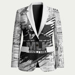 I Have A Dream MLK Blazer Newspaper Grunge Style - African Pride
