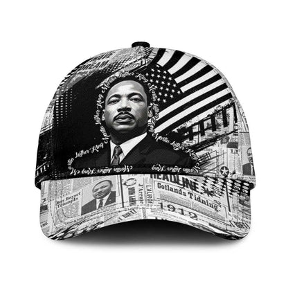 I Have A Dream MLK Classic Cap Newspaper Grunge Style - African Pride