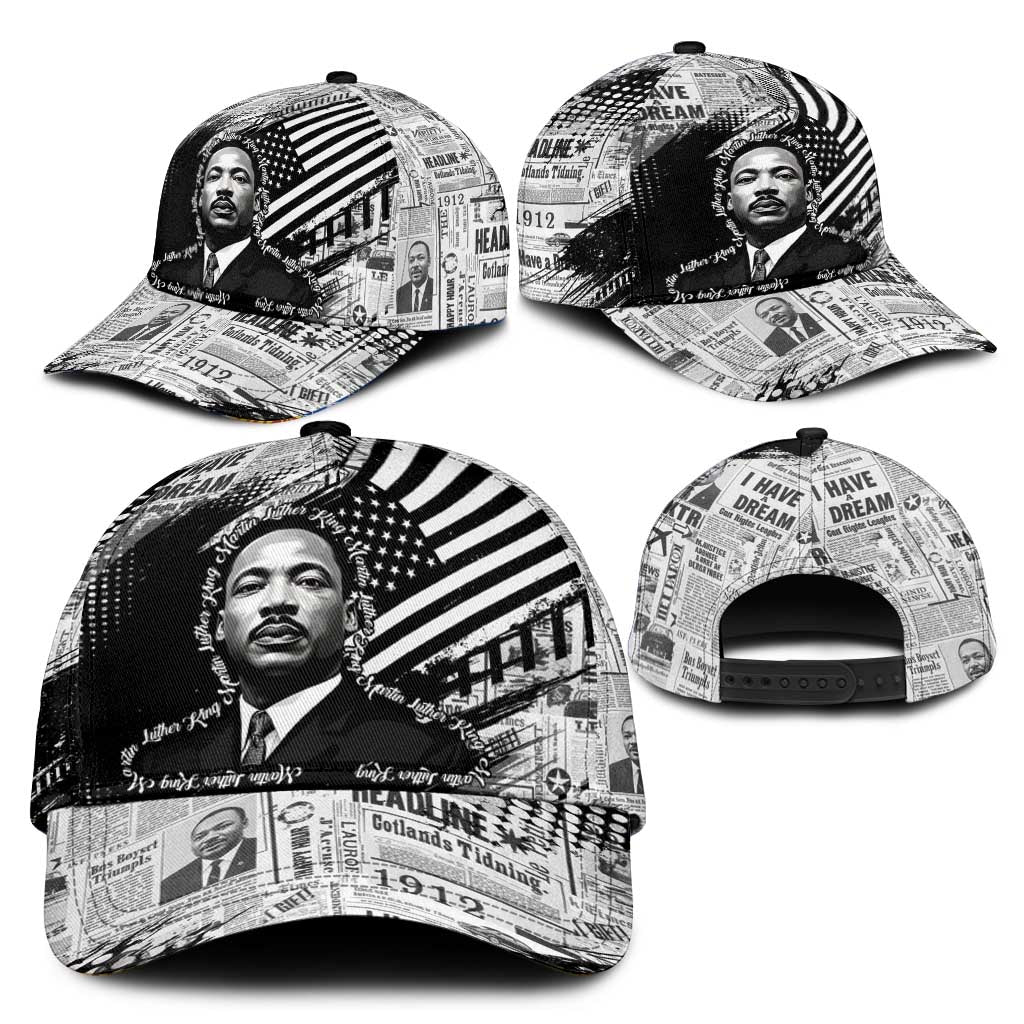 I Have A Dream MLK Classic Cap Newspaper Grunge Style - African Pride