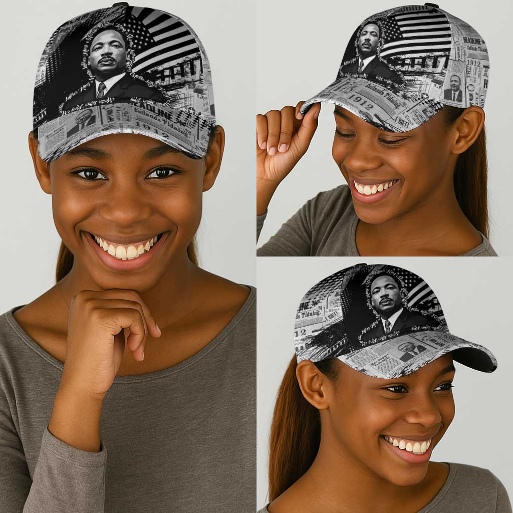 I Have A Dream MLK Classic Cap Newspaper Grunge Style - African Pride
