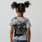 I Have A Dream MLK Kid T shirt Newspaper Grunge Style - African Pride