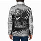 I Have A Dream MLK Padded Jacket Newspaper Grunge Style - African Pride
