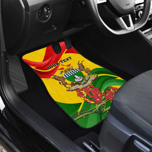 Zimbabwe Independence Day Car Mats Featuring Chapungu Bird and Flame Lily