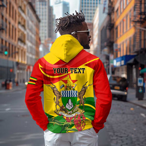 Zimbabwe Independence Day Hoodie Featuring Chapungu Bird and Flame Lily