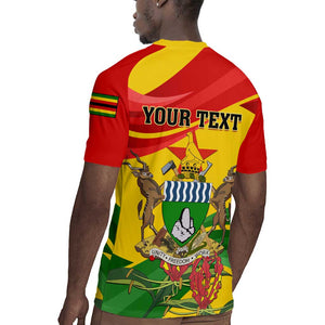 Zimbabwe Independence Day Rugby Jersey Featuring Chapungu Bird and Flame Lily