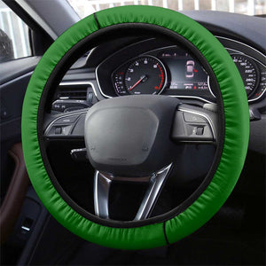 Zimbabwe Independence Day Steering Wheel Cover Featuring Chapungu Bird and Flame Lily