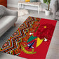 Cameroon National Day Area Rug Cameroun Coat Of Arms Ankara Pattern
