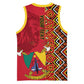 Cameroon National Day Basketball Jersey Cameroun Coat Of Arms Ankara Pattern LT01