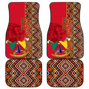 Cameroon National Day Car Mats Cameroun Coat Of Arms Ankara Pattern