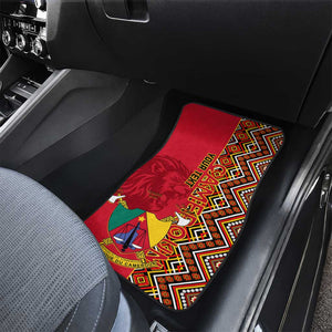 Cameroon National Day Car Mats Cameroun Coat Of Arms Ankara Pattern