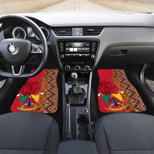 Cameroon National Day Car Mats Cameroun Coat Of Arms Ankara Pattern