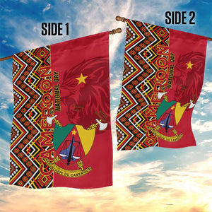 Cameroon National Day Garden Flag Cameroun Coat Of Arms Ankara Pattern