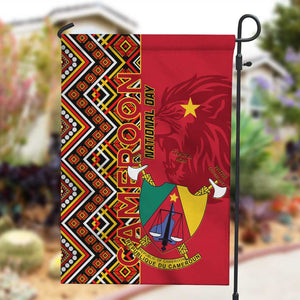 Cameroon National Day Garden Flag Cameroun Coat Of Arms Ankara Pattern