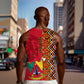 Cameroon National Day Men Tank Top Cameroun Coat Of Arms Ankara Pattern