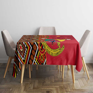 Cameroon National Day Tablecloth Cameroun Coat Of Arms Ankara Pattern