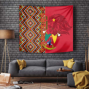 Cameroon National Day Tapestry Cameroun Coat Of Arms Ankara Pattern