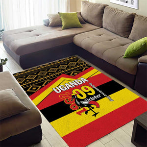 Uganda Area Rug African Pattern - Independence Day 1962