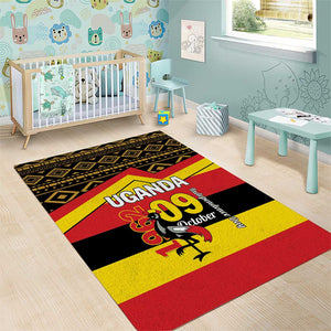 Uganda Area Rug African Pattern - Independence Day 1962