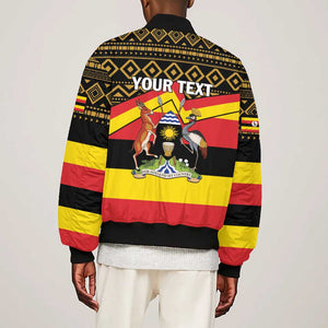 Personalized Uganda Bomber Jacket African Pattern - Independence Day 1962